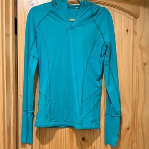 lululemon athletica Turquoise Hoodie Sweatshirt